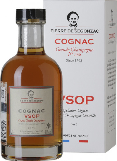 Коньяк Pierre de Segonzac, VSOP Grande Champagne, gift box, 0.2 л