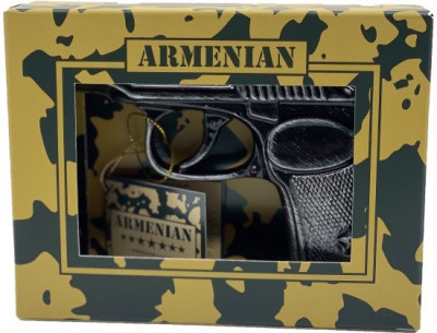 Коньяк "Пистолет" 7-летний, в подарочной коробке, 0.15 л