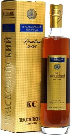 Коньяк "Praskoveysky" Cognac, 10 years, gift box, 0.5 л