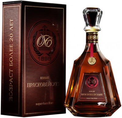 Коньяк "Praskoveysky" Cognac 20 years, gift box, 0.7 л