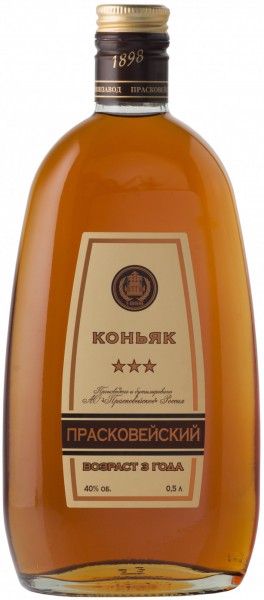 Коньяк "Praskoveysky" Cognac, 3 years, 0.5 л