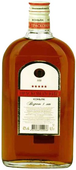 Коньяк Praskoveysky Cognac "5 Stars", 5 years, 0.5 л