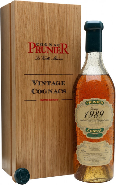 Коньяк "Prunier" Grande Champagne AOC, 1989, gift box, 0.7 л