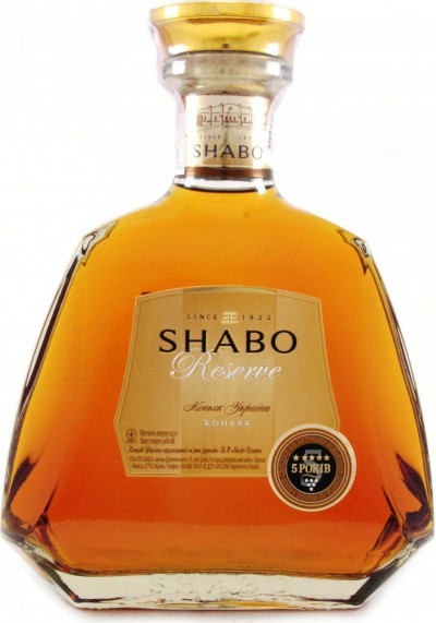 Коньяк "Shabo" Reserve V.S.O.P, 0.5 л