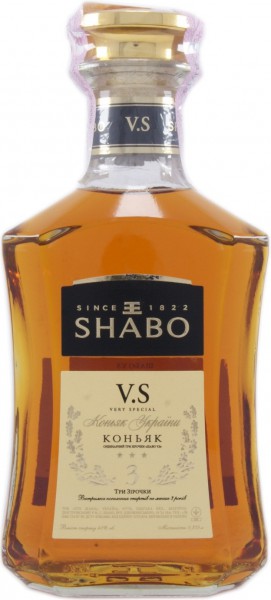 Коньяк "Shabo" VS, 0.375 л