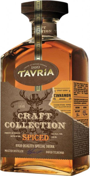 Коньяк Tavria, "Craft Collection" Spiced, 0.5 л