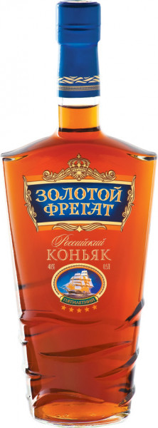 Коньяк "Золотой фрегат" 5 звезд, 0.5 л