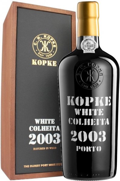 Портвейн Kopke, Colheita White Porto, 2003, wooden box