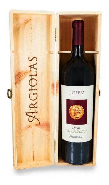 Вино "Korem", Isola dei Nuraghi IGT, 2019, wooden box, 1.5 л