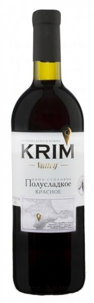 Вино "Krim Valley" Red Semi-Sweet