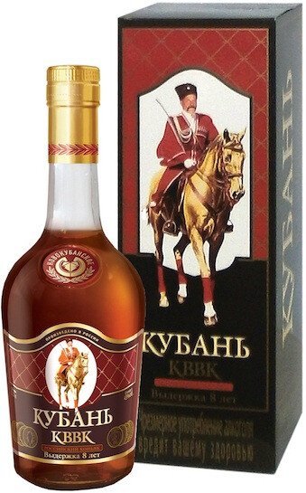 Коньяк "Кубань" КВВК, в подарочной коробке, 0.5 л