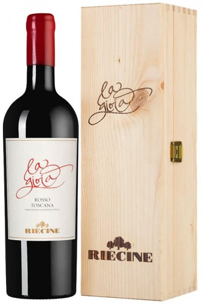 Вино Riecine, "La Gioia", Toscana IGT, 2019, wooden box