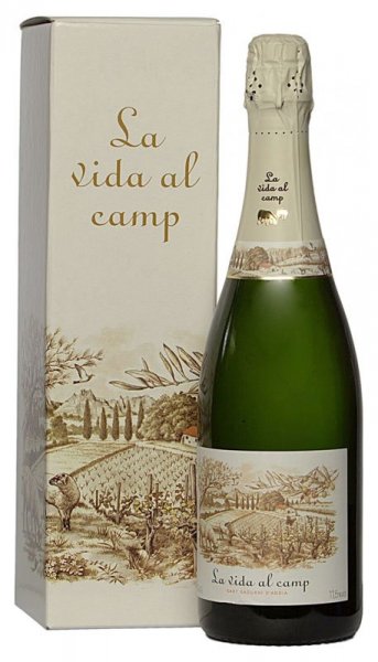 Игристое вино La Vida al Camp, Cava Brut, 2019, gift box