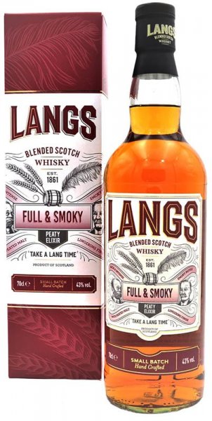 Виски "Langs" Full & Smoky, gift box, 0.7 л
