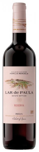 Вино Lar de Paula, Tempranillo Reserva, Rioja DOC, 2014