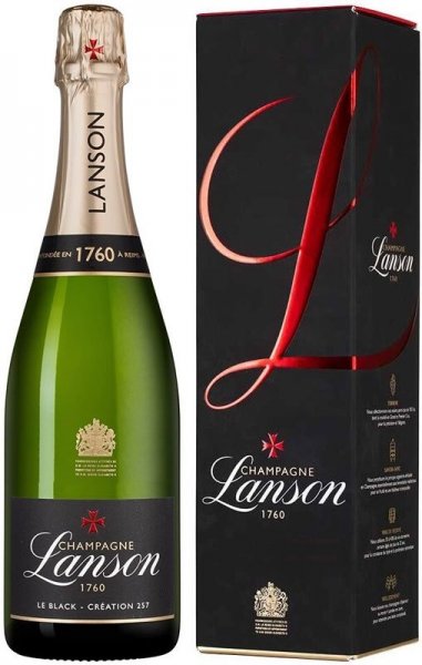 Шампанское Lanson, "Le Black Creation 257" Brut, gift box