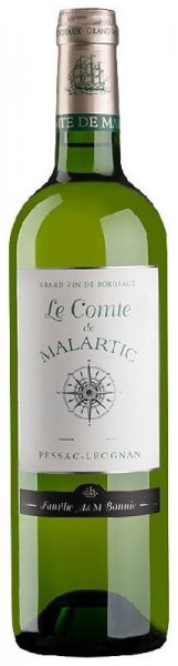 Вино "Le Comte de Malartic", Pessac-Leognan AOC Blanc, 2019
