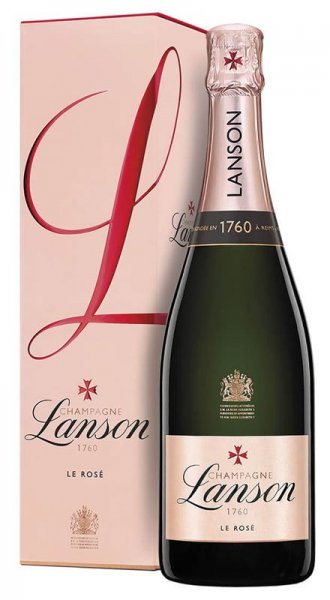 Шампанское Lanson, "Le Rose" Brut, gift box