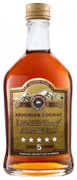 Коньяк "Legenda Armenii" 5 stars, 0.25 л