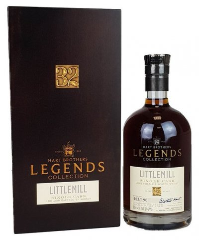 Виски Hart Brothers, "Legends Collection" Littlemill Single Cask 32 Years, 1988, wooden box, 0.7 л