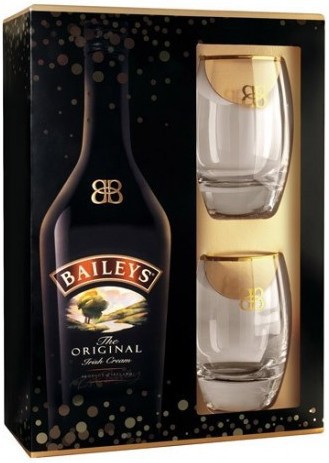 Ликер Baileys Original in box with 2 glasses, 0.7 л