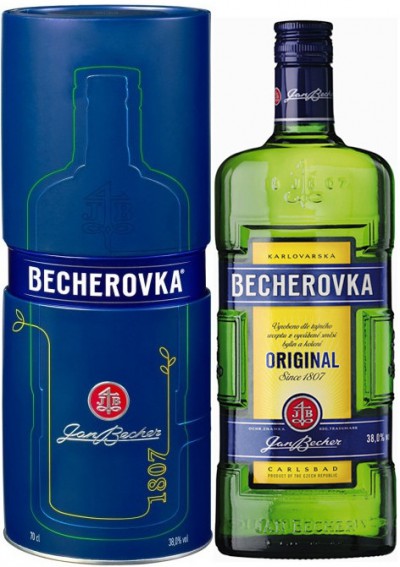 Ликер "Becherovka", metal box, 1 л