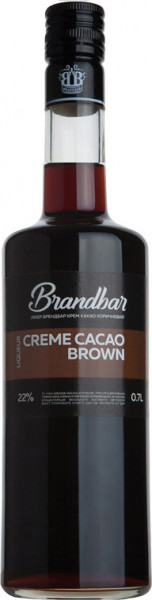 Ликер "Brandbar" Creme de Cacao brown, 0.7 л