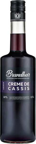 Ликер "Brandbar" Creme de Cassis, 0.7 л