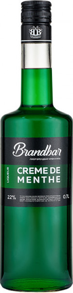 Ликер "Brandbar" Creme de Menthe, 0.7 л