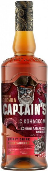 Ликер "Captain's" with Cognac and Juicy Altay Cherry, 0.5 л