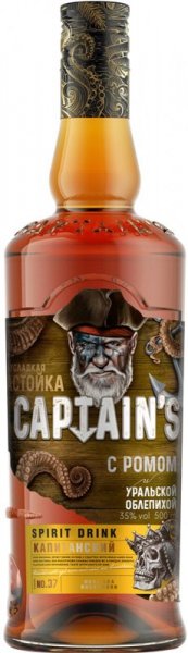 Ликер "Captain's" with Rum and Ural Sea Buckthorn, 0.5 л