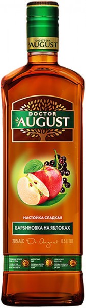 Ликер "Doctor August" Barvinovka on Apples, 0.5 л