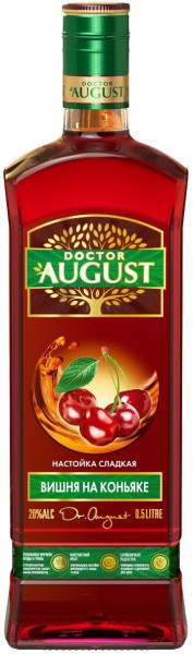 Ликер "Doctor August" Cherry on Cognac, 0.5 л