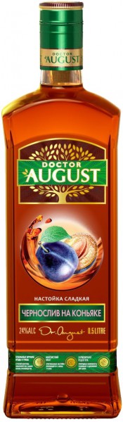Ликер "Doctor August" Prunes on Cognac, 0.5 л