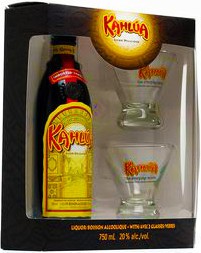 Ликер "Kahlua", gift box with 2 glasses, 0.7 л