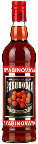Ликер Ladoga, "Ryabinovaya" with brandy, 0.5 л