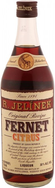 Ликер R. Jelinek, "Fernet" Citrus, 0.75 л