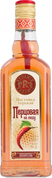 Ликер Радамир, "Перцовая на меду", настойка горькая, 0.5 л