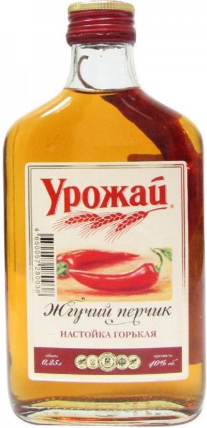 Ликер "Urozhay" Hot Pepper, 0.25 л