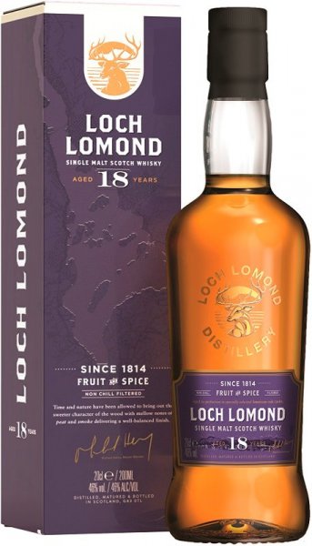 Виски "Loch Lomond" 18 Years Old, gift box, 0.2 л