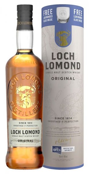 Виски "Loch Lomond" Original Single Malt, gift box with glass, 0.7 л