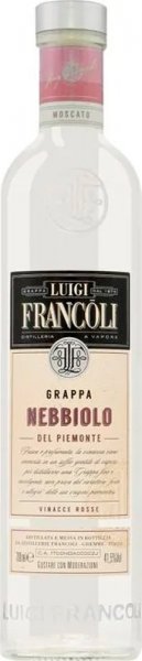 Граппа Luigi Francoli "Nebbiolo del Piemonte", 0.7 л