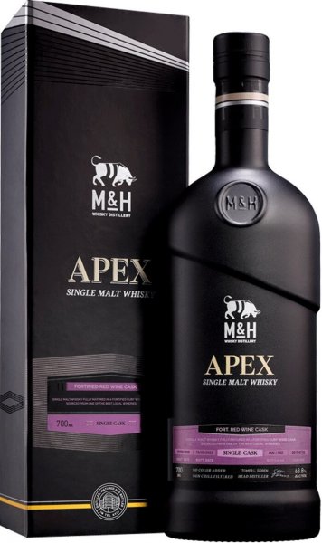 Виски M&H, "Apex" Fort Red Wine Cask, gift box, 0.7 л