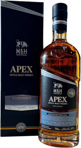 Виски M&H, "Apex" Mouton Red Wine Cask, gift box, 0.7 л