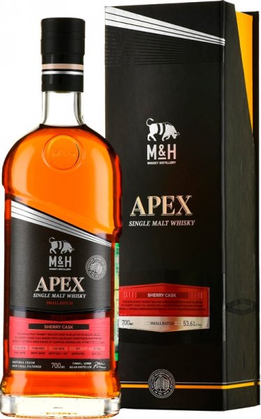 Виски M&H, "Apex" Peated Sherry Cask, gift box, 0.7 л