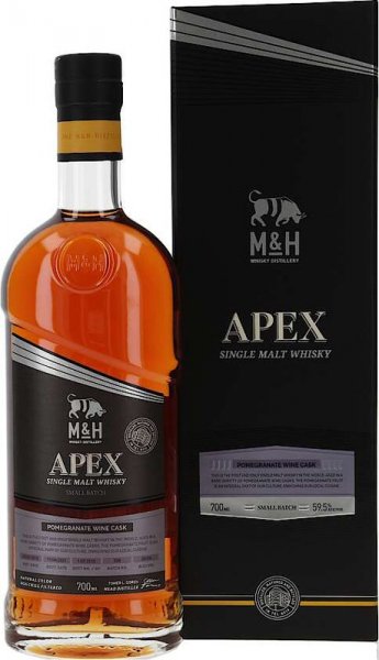 Виски M&H, "Apex" Pomegranate Wine Cask, gift box, 0.7 л