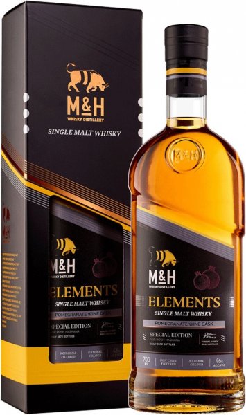Виски M&H, "Elements" Pomegranate Wine, gift box, 0.7 л