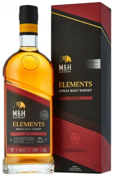 Виски M&H, "Elements" Sherry, gift box, 0.7 л