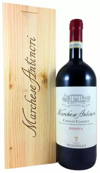 Вино "Marchese Antinori" Chianti Classico DOCG Riserva, 2019, wooden box, 3 л
