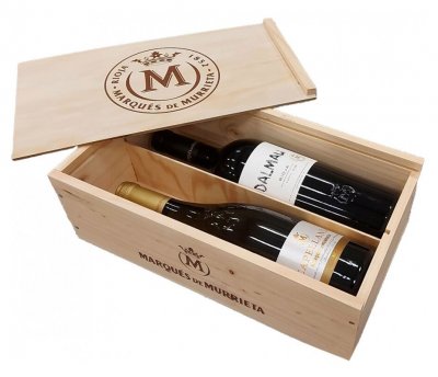 Набор Marques de Murrieta, "Capellania" & "Dalmau", gift set of 2 bottles, wooden box